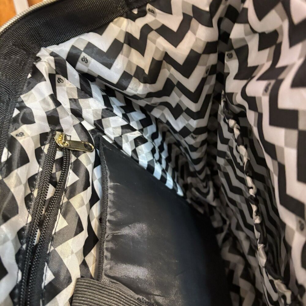 Fisher-Price Harper Frame Bag Tote Travel Diaper Quilted Black Insulated Pouch - Picture 16 of 16